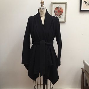 All Saints Gigi Coat Black Wool US 4 UK 8
